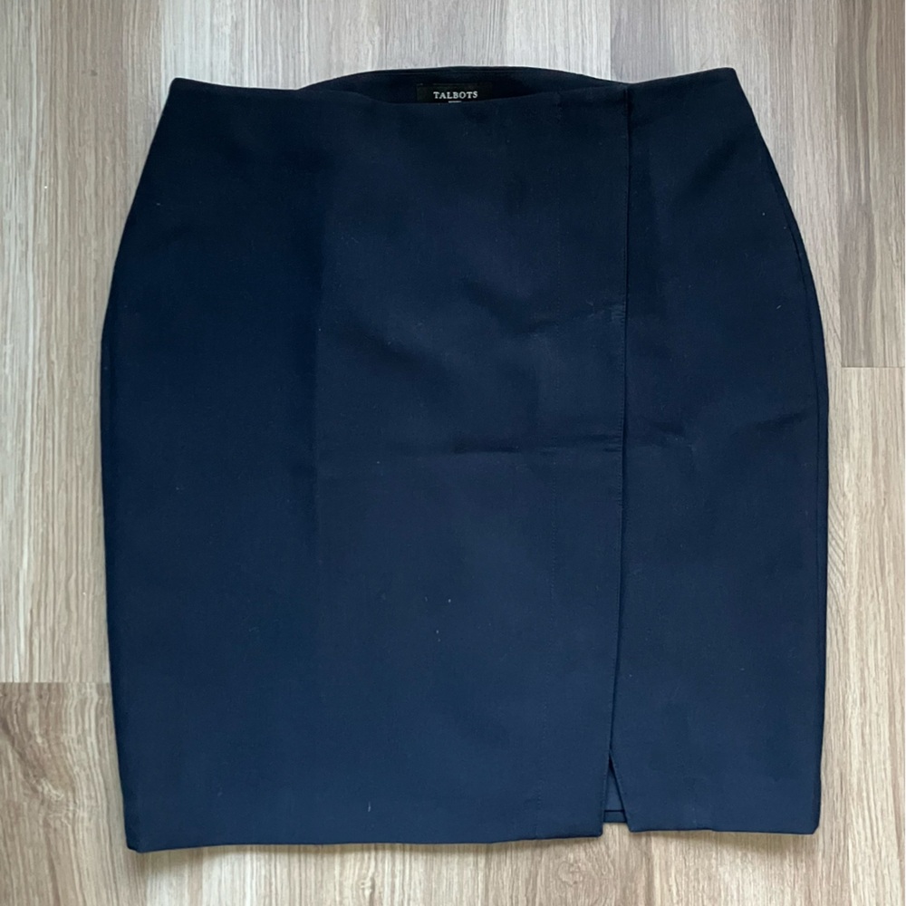 Talbots Petite Navy Pencil Skirt